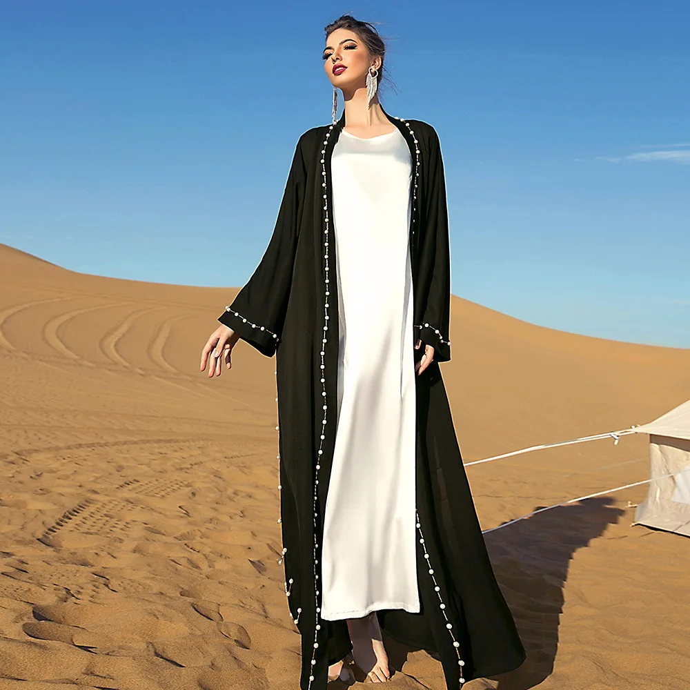 Mulheres Ramadã Vestido Vintage Repique Folha De Noite Vestidos De Festa De Eid Vestuário Islâmico Caftan Marocain Manto Femme Turquia Hijab Abaya Imagem 2
