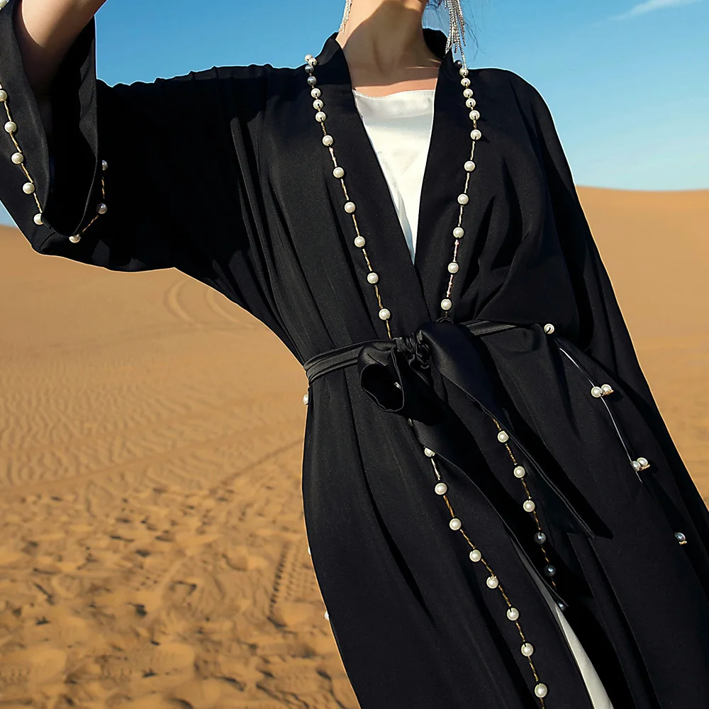 Mulheres Ramadã Vestido Vintage Repique Folha De Noite Vestidos De Festa De Eid Vestuário Islâmico Caftan Marocain Manto Femme Turquia Hijab Abaya Imagem 4