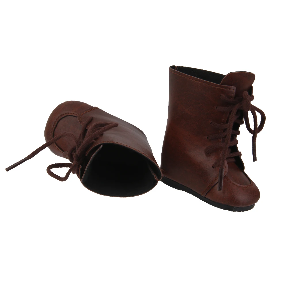 Moda Marrom Lace Up Boots Sapatos com laço para Vestido Acessórios Imagem 5