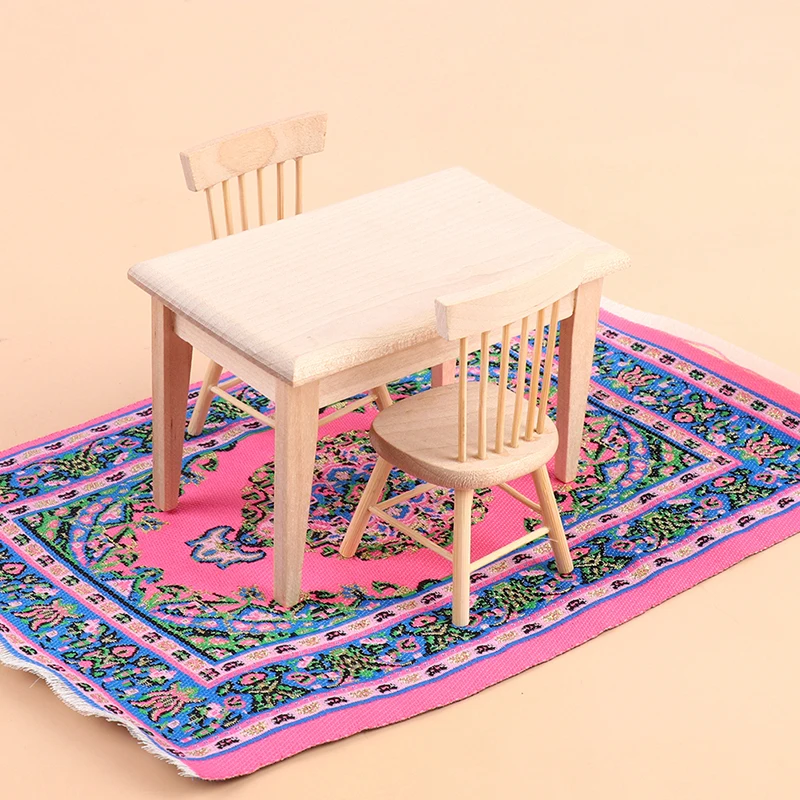 23 cm de Tecido de Mão de Tapetes turcos Casa de bonecas Mini Tapete Tapete Miniatura de Casa Para DIY Casa de bonecas Acessórios para o Lar Imagem 3