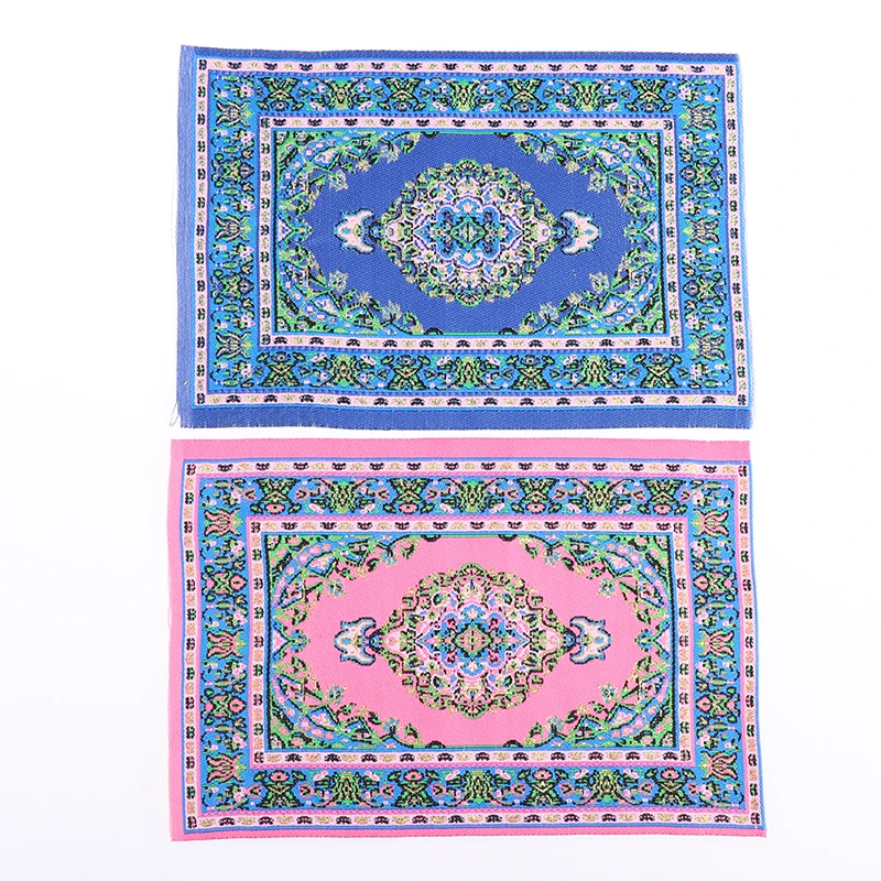 23 cm de Tecido de Mão de Tapetes turcos Casa de bonecas Mini Tapete Tapete Miniatura de Casa Para DIY Casa de bonecas Acessórios para o Lar Imagem 4