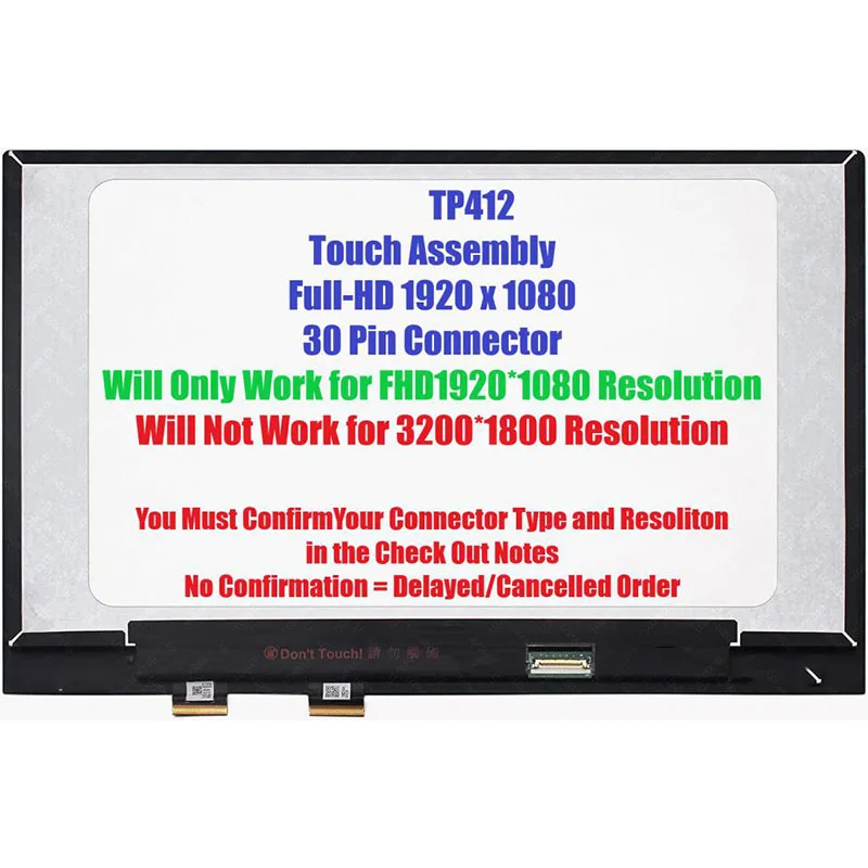 14.0 Polegadas FHD conjunto de Tela do Toque com o Bisel Para Asus TP412 Imagem 1