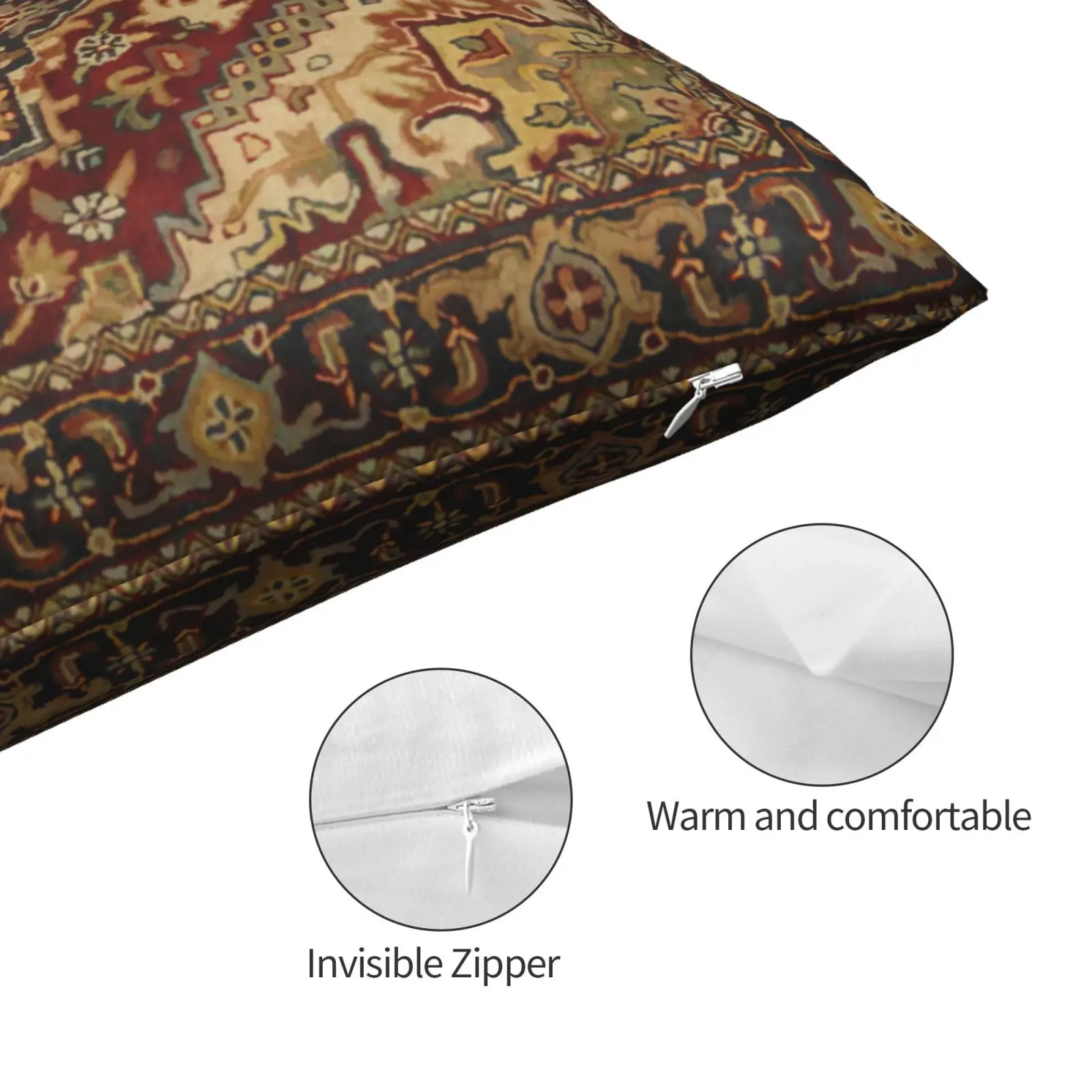 Moroccan étnica capa de almofada, curto plush fronha, sofá capa de almofada decorativa, decoração de casa cair decoração Imagem 3