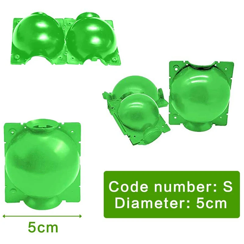 5 Peças de Propagação de Plantas e de Enraizamento de Bola Dispositivo Reutilizável Propagação de Plantas Enxerto de Caixa (S, Verde) Imagem 1