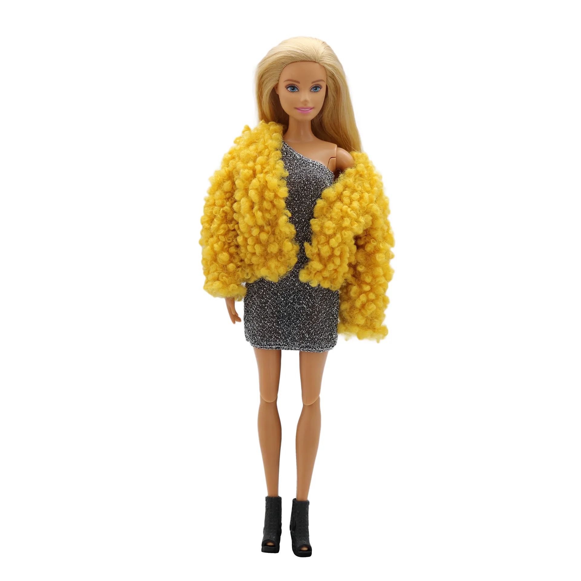grande promoção / Marrom de Pelúcia túnica / roupa de roupa Para 1/6 BJD Xinyi FR ST Boneca Barbie / 30cm roupas de boneca Imagem 4