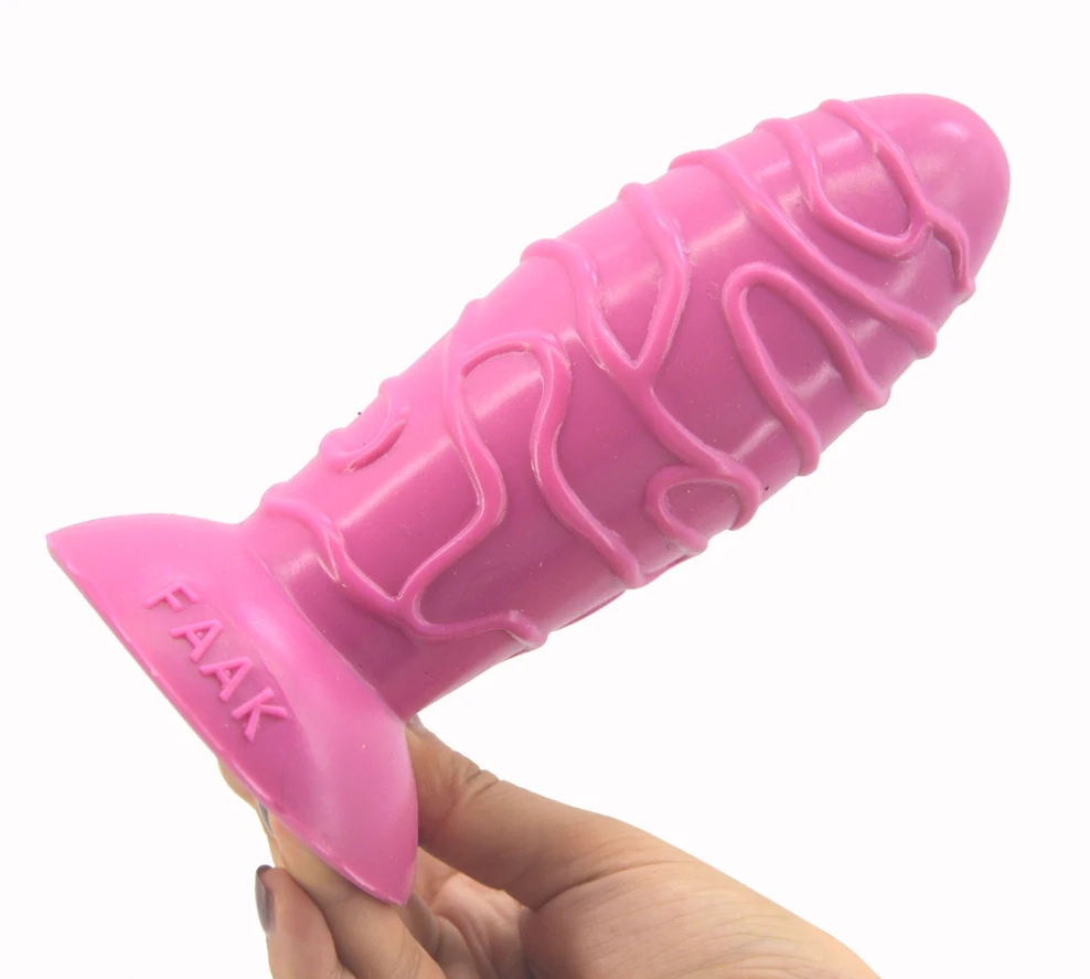 FAAK de Silicone plug anal 2020 dourado dildos bunda brinquedos sexuais para mulheres, homens textura vagina estimular o ânus massagem sex shop Imagem 4