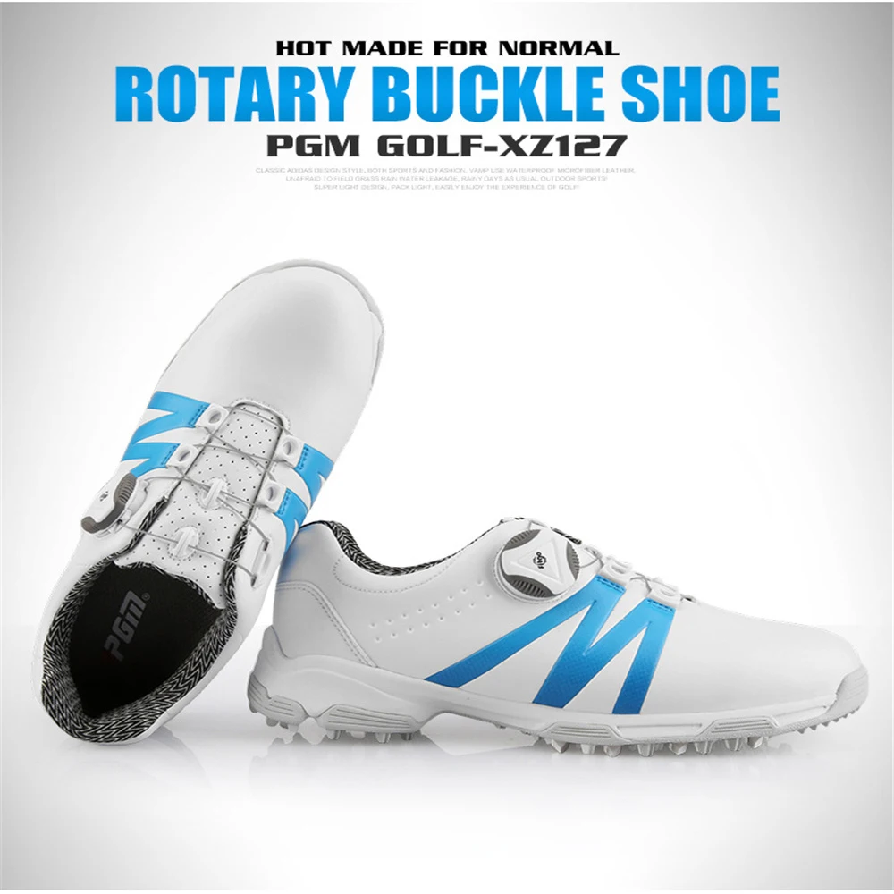PGM Sapatos de Golfe de Mulheres antiderrapante Impermeável de Tênis Senhora Menina de Lazer Seção Fixa de Unhas Respirável Esportes XZ127 Imagem 2