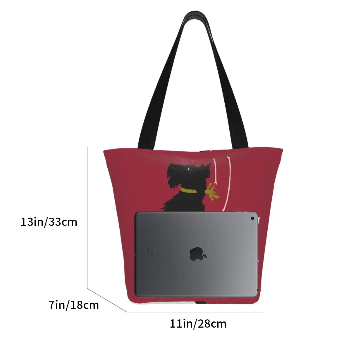 Bonito Impressão Gráfica Eco Sacola de Compras para os Amantes de Cães Westie Tote Harajuku Shopper Bag Mulheres Terrier Escocês Saco de Ombro Feminino Imagem 3