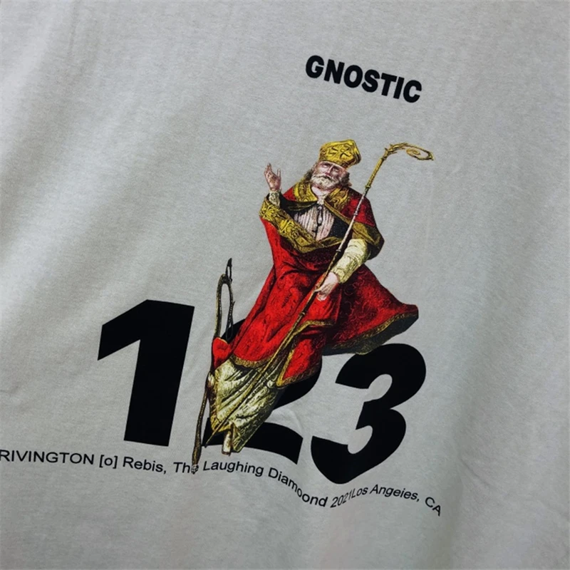 Puff Impressão RRR123 Fashion T-Shirt dos Homens 1:1 Grande Qualidade 2022ss RRR123 Mulheres T-Shirt de grandes dimensões camiseta de Manga Curta Estilo de Verão Imagem 4