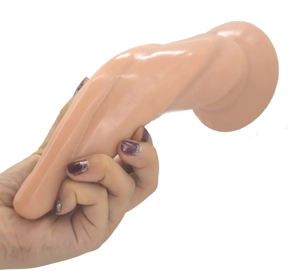 FAAK de 8 polegadas de silicone sexo anal brinquedos torção plug anal com ventosa, anal, vibrador mulheres homens masturbador sexo de produtos flexíveis do pénis Imagem 4