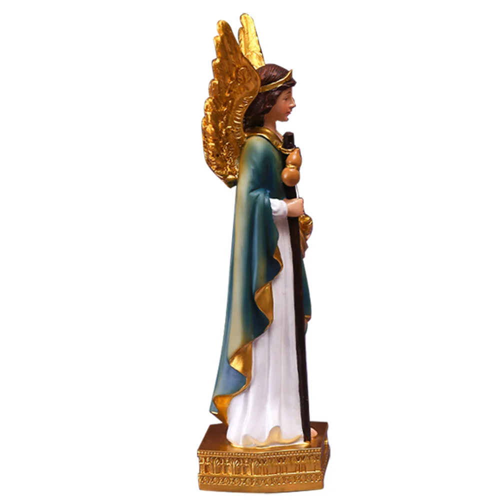 Santo Sagrado Delicado Família Estatueta Catolicismo Ornamento San Rafael Estatueta para os Religiosos Presente Imagem 4