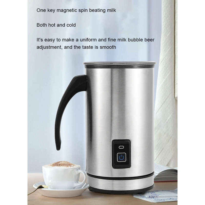 AD-Café com Leite, o Bocal de espuma de dois níveis Foamer Automática de Leite Quente e Frio/Quente, Cappuccino, Latte Proteína em Pó Chocolate Plug UE Imagem 3