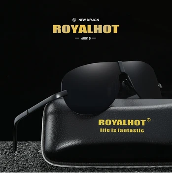 RoyalHot Homens Mulheres Polarizada Aloy Escudo Armação Óculos de sol de Condução de Óculos de Sol Tons Oculos masculino Masculino 60015 2