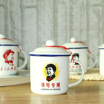 Chinês retro canecas de 400 ml,Canecas de Café Acampamento Copos de porcelana Branca xícara de chá,Mr. Mao caneca de Café,Chá, Leite em Caneca de chá da Tarde copa 2