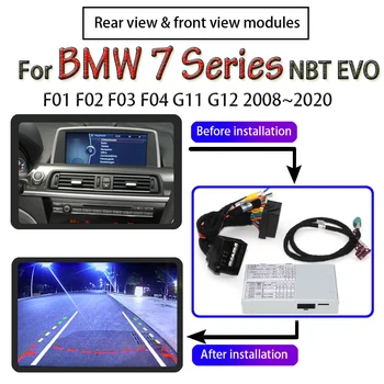 Para a BMW 7 F01 F02 F03 F04 G11 G12 2009~2020 CIC NBT EVO MGU Adaptador de Interface Traseira, Câmera Frontal, Original de Tela de Atualização de Decodificação