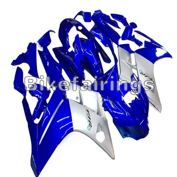 Azul e Prata Superior Carenagens Para a Yamaha FJR1300 2001 2002 2003 2004 2005 2006 01 02 03 04 Plástico ABS Completo Kit de Carroçaria 1