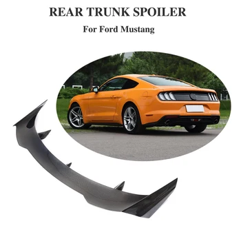 Para Ford Mustang Coupe 2015 - 2019 Tronco Lip Spoiler De Fibra De Carbono Asa Traseira