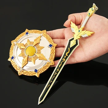 Anime Periférica Armas de 22cm de Deus Selo Trono Brilhante, Filho de Criação Brilhante e Deus Selo Cavaleiro da Liga de Espada, Arma de Modelo de Brinquedo 2