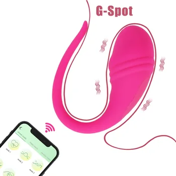 OLO de Vibração Ovo de Brinquedos Sexuais para as Mulheres De 9 Modos Vaginal Massageador de Controle de APLICATIVO Wearable Vibrador no Clitóris G-Spot Estimulador 1