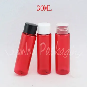 30ML Vermelho Garrafa de Plástico Televisão Ombro , 30CC Maquiagem Sub-engarrafamento , Shampoo / Loção / Toner da Embalagem Frasco ( 100 PC/Lote ) 1