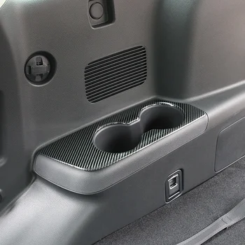 SBTMY de aço Inoxidável moldura decorativa para o copo de água titular da terceira linha do assento Para Toyota Highlander 2020-2022 XU70 2
