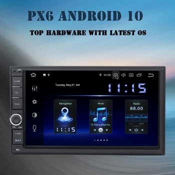 para a Nissan, Honda, Hyundai, Ford, Carro 2 din Universal Rádio Android 10.0 Unidade principal do Leitor Multimédia DSP 4GB+64GB TDA78750 Bluetooth 1