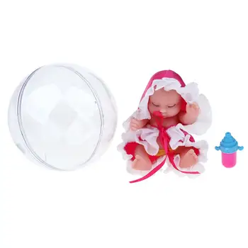 Simulação de Sono do bebê Boneca de Abrir o Ovo de brinquedo crianças uma Figura de Ação de Brinquedos de Crianças Presentes de Natal -Rosa Vermelha 1