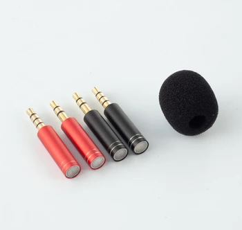 Omni-Direcional Portátil Mini Microfone Microfone de 3,5 mm Jack Plug Gravador de Telefone Inteligente, PC Portátil Placa de Som 3.5 mm Aux 1