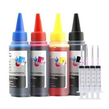 Universal 100 ml da Tintura do Reenchimento da Tinta Kit para Epson Canon HP Brother Modelo de Impressora de tinta CISS Tinta Voor inkt Tanque 2