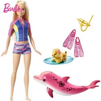 Mattel Barbie Dolphin Magia Aventuras Conjunto Garota de Água Brinquedo de Presente de Aniversário Brinquedos para Meninas, Brinquedos para Crianças, Bonecas de Moda para Meninas 2