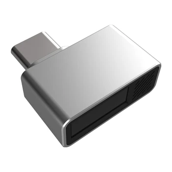 Leitor biométrico Leitor de impressão digital-Tipo C Leitor de impressão digital USB C Fingerprint Reader Para Windows 10 (1 Pcs) 1