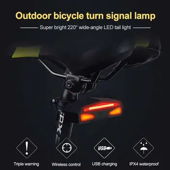 Smart Moto De Trás Da Luz Da Cauda Impermeável Carregamento 3 Modos De Bicicletas De Montanha Lanterna Traseira De Esportes Ao Ar Livre Passeios De Segurança Da Lâmpada 2