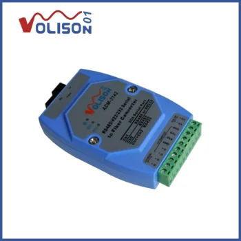 RS485 / 422 / 232 porta serial sinal de fibra óptica de conversão, de apoio PLC PPI, protocolos de comunicação MODBUS DC9~48V 2