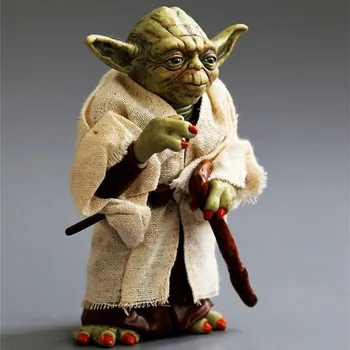 Star wars Mestre Yoda usar roupas de PVC Figura de Ação de Coleta de Modelo de Brinquedo 12cm 1