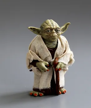 Star wars Mestre Yoda usar roupas de PVC Figura de Ação de Coleta de Modelo de Brinquedo 12cm 2
