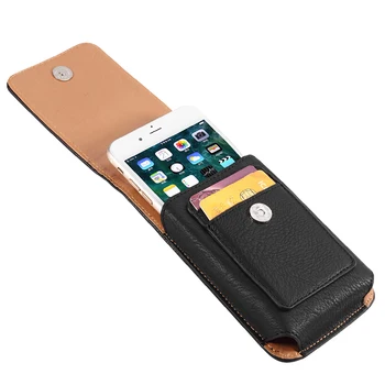 Universal de Telefone Caso Saco para Huawei Y6s 2019 o saco da Cintura com Cartão de Pacotes Clip de Cinto de Telefone saco do Malote para o Huawei Y7P / P40 lite E 2