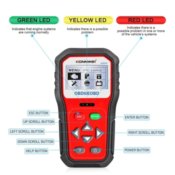 G99F Testador de Bateria Falha da Ferramenta Scanner Mini-Bluetooth-wi-Fi compatível KW818 OBD OBDII Leitor de Código de Verificação de Motor de Automóvel 2