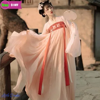 Fada Cosplay Hanfu Vestido para as Mulheres do Vintage Tang Terno Menina Nobre Princesa Traje de Dança Folclórica Nacional Antiga Traje Chinês 1