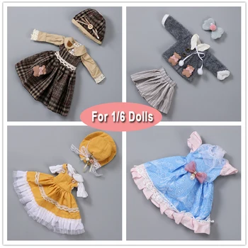 Handmade Vestido da Boneca Boneca de Moda de Roupas Para Bonecas Barbie Menina de 25-30cm SD Bjd 1/6 Bonecas Acessórios de Brinquedos para as Crianças 1