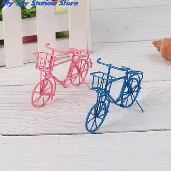 1:12 Casa De Bonecas Em Miniatura De Bicicleta De Metal De Bicicleta, Boneca De Decoração De Jardim Início De Modelo De Brinquedo 2