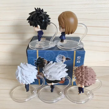 5cm 5pcs/set Anime Japonês Jujutsu Kaisen Gojo Satoru Kugisaki Figura de PVC Figura de Ação do Modelo do Brinquedo da Boneca Keychian Presente 2