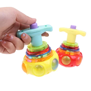 Novo Pião Brinquedos Flash Luminoso Spinning Tops Brinquedo Colorido Superior De Ejeção Do Brinquedo De Piscamento Do Diodo Emissor De Giroscópio Clássico Infantil Brinquedo 1