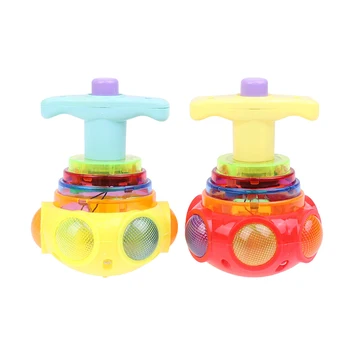 Novo Pião Brinquedos Flash Luminoso Spinning Tops Brinquedo Colorido Superior De Ejeção Do Brinquedo De Piscamento Do Diodo Emissor De Giroscópio Clássico Infantil Brinquedo 2