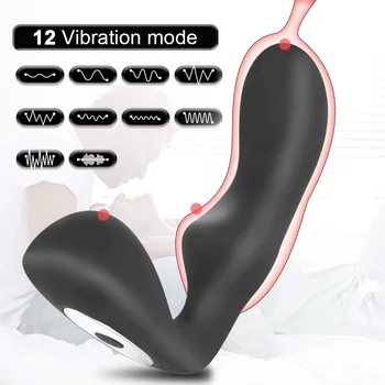 Anal Butt Plug Massageador de Próstata Plug Anal de Vibração Masturbador Masculino Adulto Estimulador de Clitóris Vibrador Brinquedos Sexuais para Homens Mulheres 1