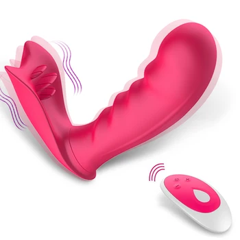 Novo Wearable Vibrador Vibrador Brinquedos Sexuais para as Mulheres Vagina Orgasmo Anal Masturbador Feminino Ponto G Clítoris Estimulador Calcinha Vibrador 1