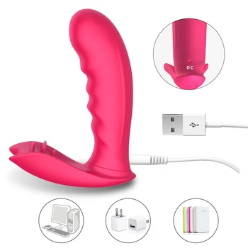 Novo Wearable Vibrador Vibrador Brinquedos Sexuais para as Mulheres Vagina Orgasmo Anal Masturbador Feminino Ponto G Clítoris Estimulador Calcinha Vibrador 2