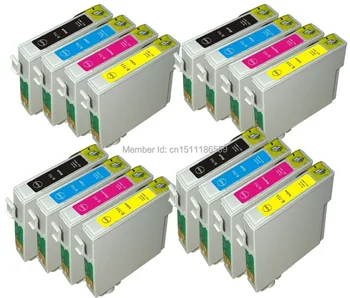 16 Compatíveis T0711-714 CARTUCHOS de TINTA PARA impressora EPSON STYLUS SX100 SX105 SX110 SX115 SX200 IMPRESSORA 1