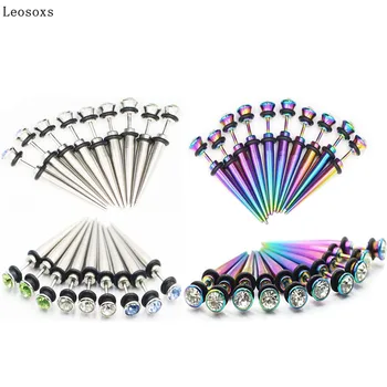 Leosoxs 2 peças de Aço Inoxidável Orelha Studs Europeu e Americano de Moda Alternativa da Jóia Piercing do Corpo 1
