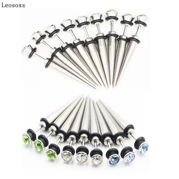 Leosoxs 2 peças de Aço Inoxidável Orelha Studs Europeu e Americano de Moda Alternativa da Jóia Piercing do Corpo 2