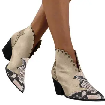 Novos Feminina Outono de Botas de Senhoras de Salto Grosso Sapatos de Tamanho Grande de Mulheres Martin Botas de Correias Feminino Casual Saltos, Botas de Couro 2